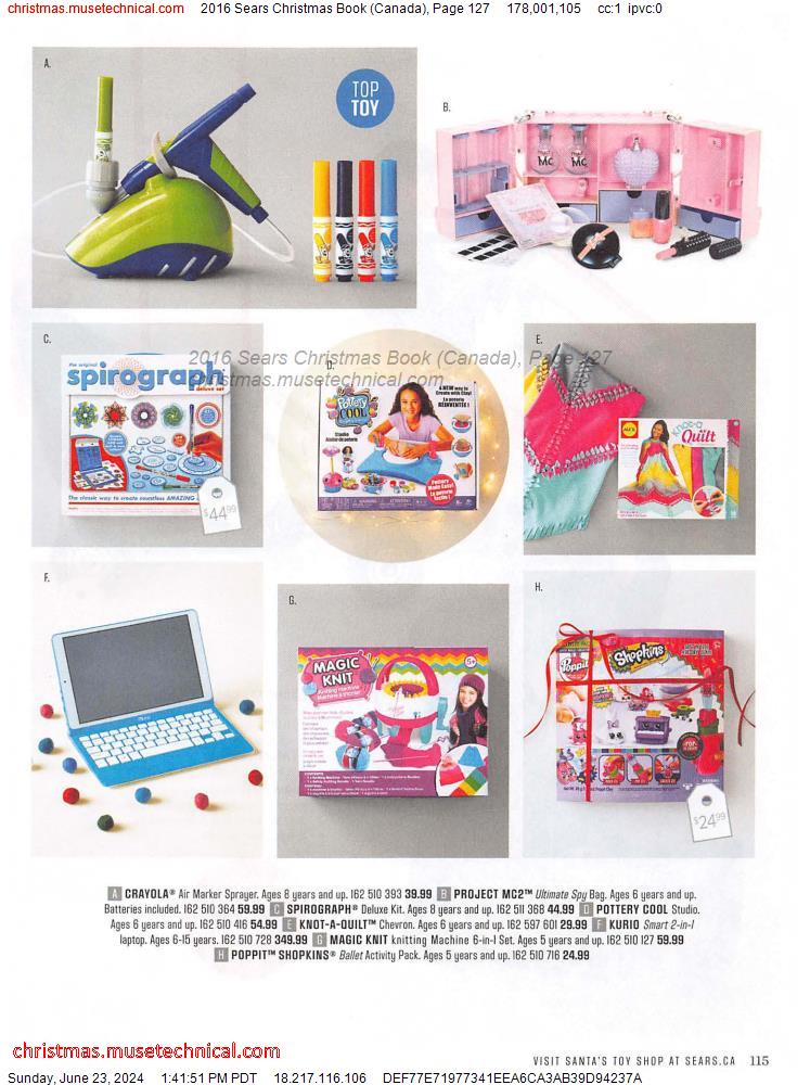 2016 Sears Christmas Book (Canada), Page 127