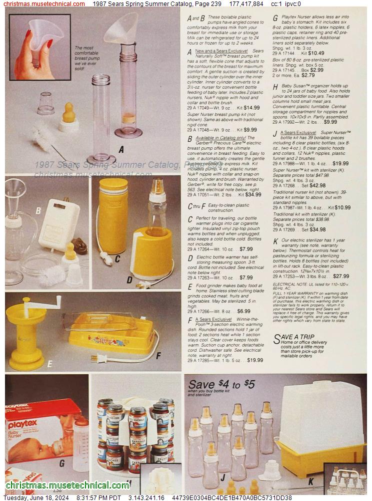 1987 Sears Spring Summer Catalog, Page 239