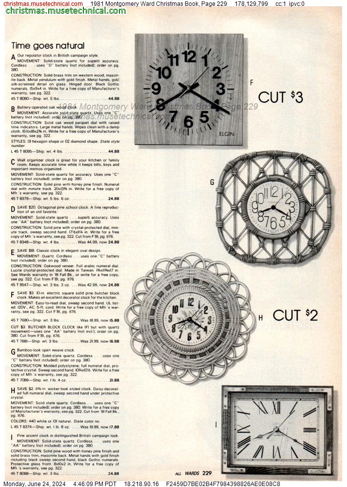 1981 Montgomery Ward Christmas Book, Page 229