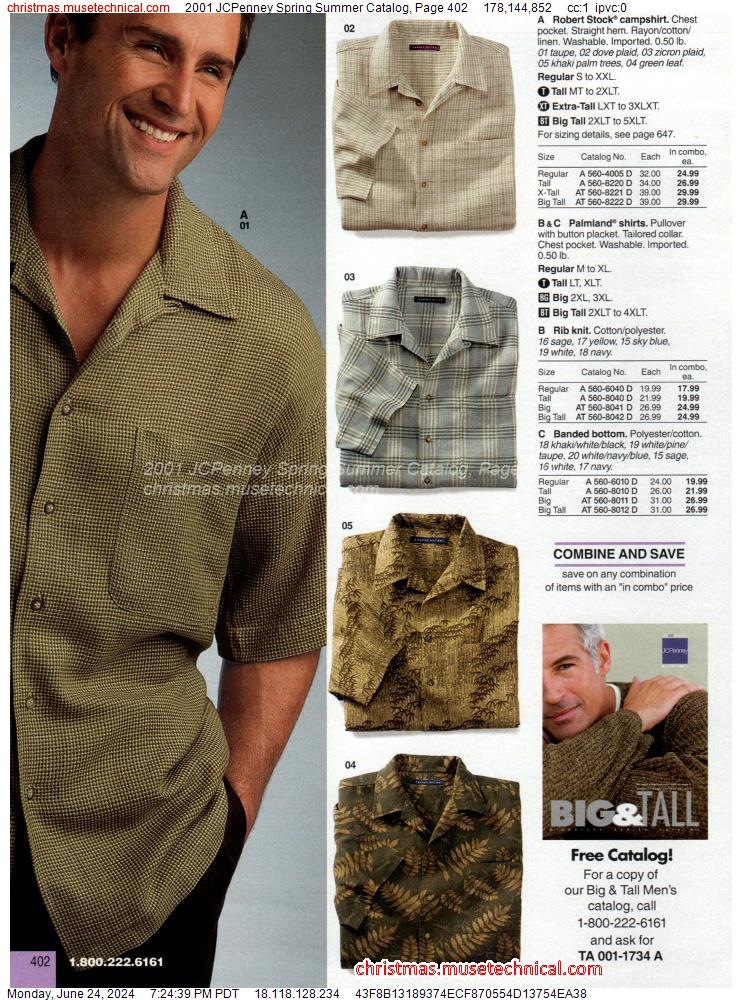 2001 JCPenney Spring Summer Catalog, Page 402