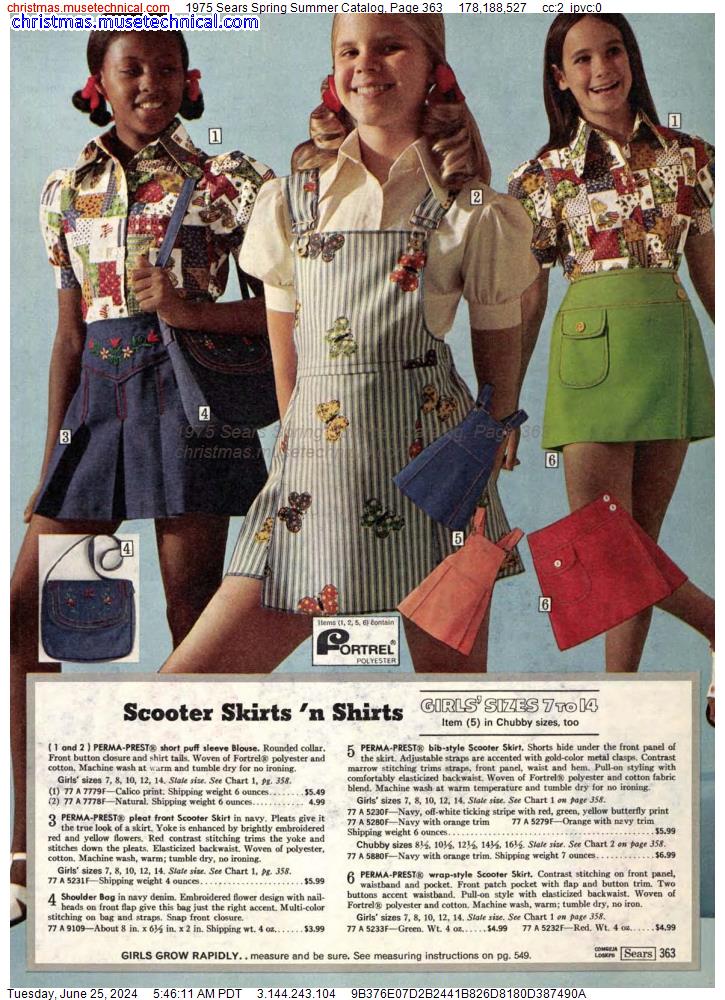 1975 Sears Spring Summer Catalog, Page 363