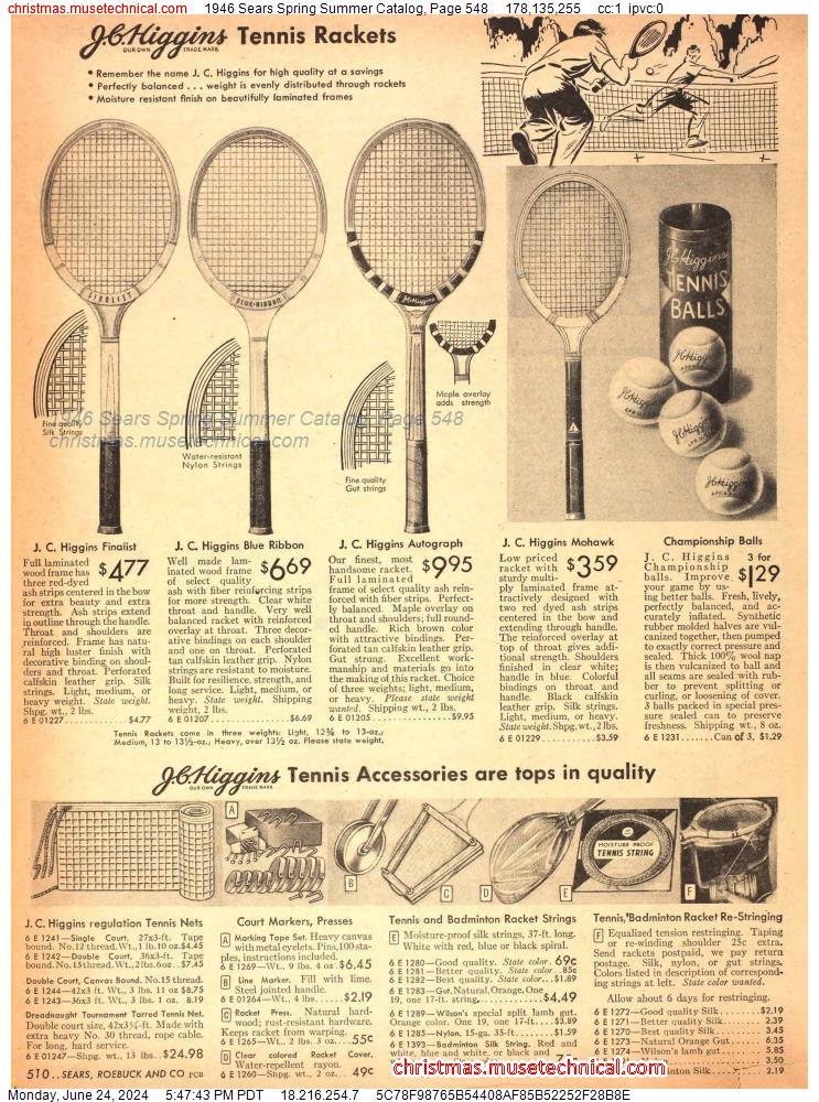 1946 Sears Spring Summer Catalog, Page 548