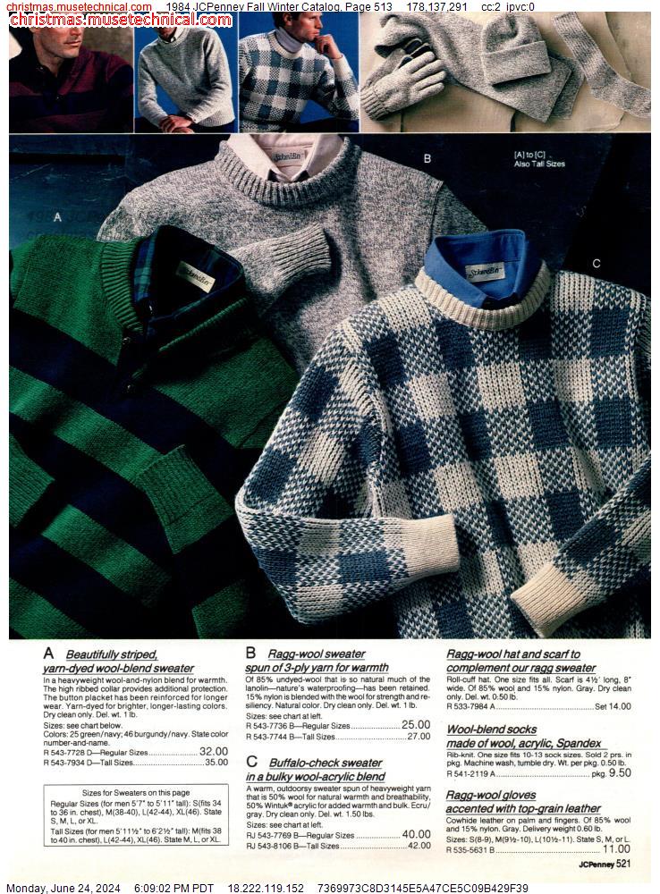 1984 JCPenney Fall Winter Catalog, Page 513