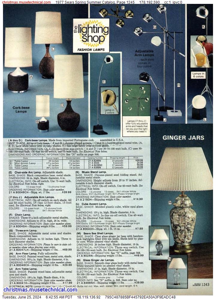 1977 Sears Spring Summer Catalog, Page 1245