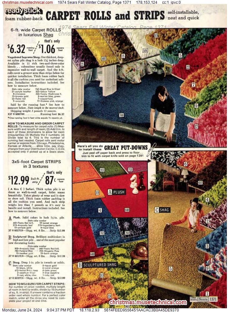 1974 Sears Fall Winter Catalog, Page 1371