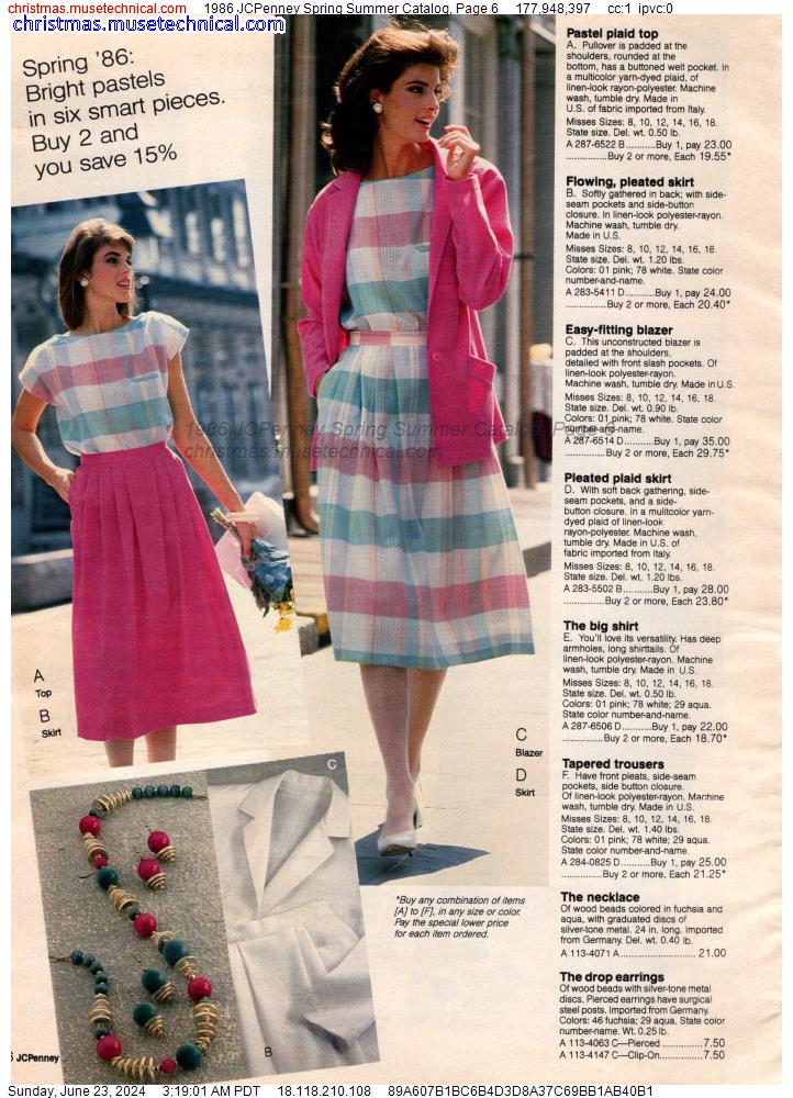 1986 JCPenney Spring Summer Catalog, Page 6