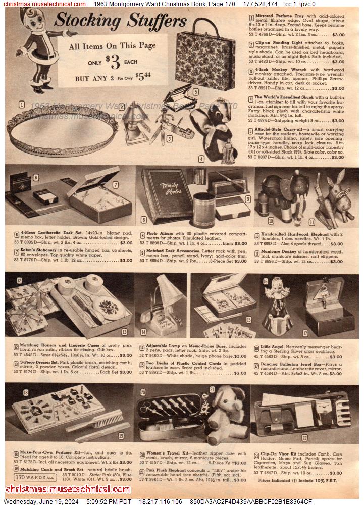 1963 Montgomery Ward Christmas Book, Page 170