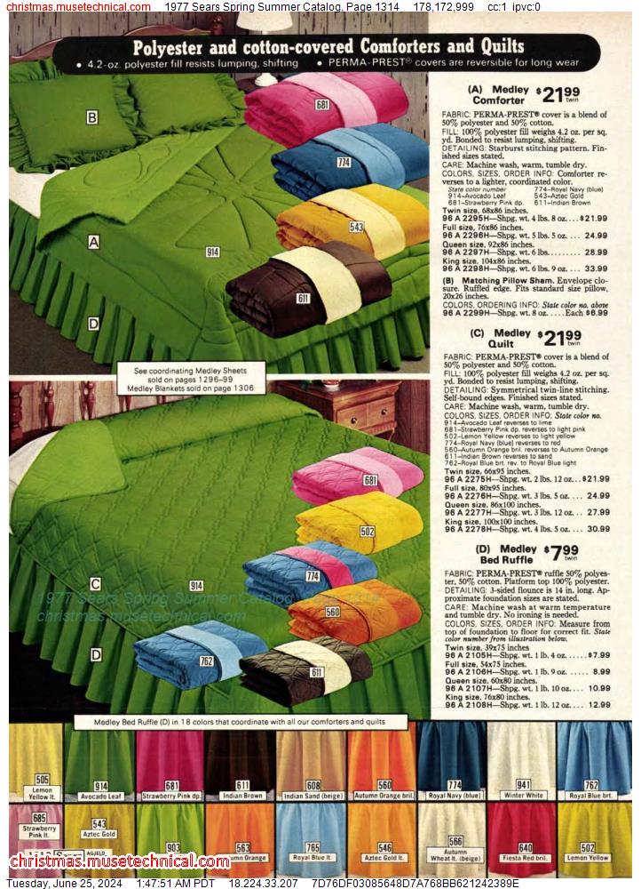 1977 Sears Spring Summer Catalog, Page 1314