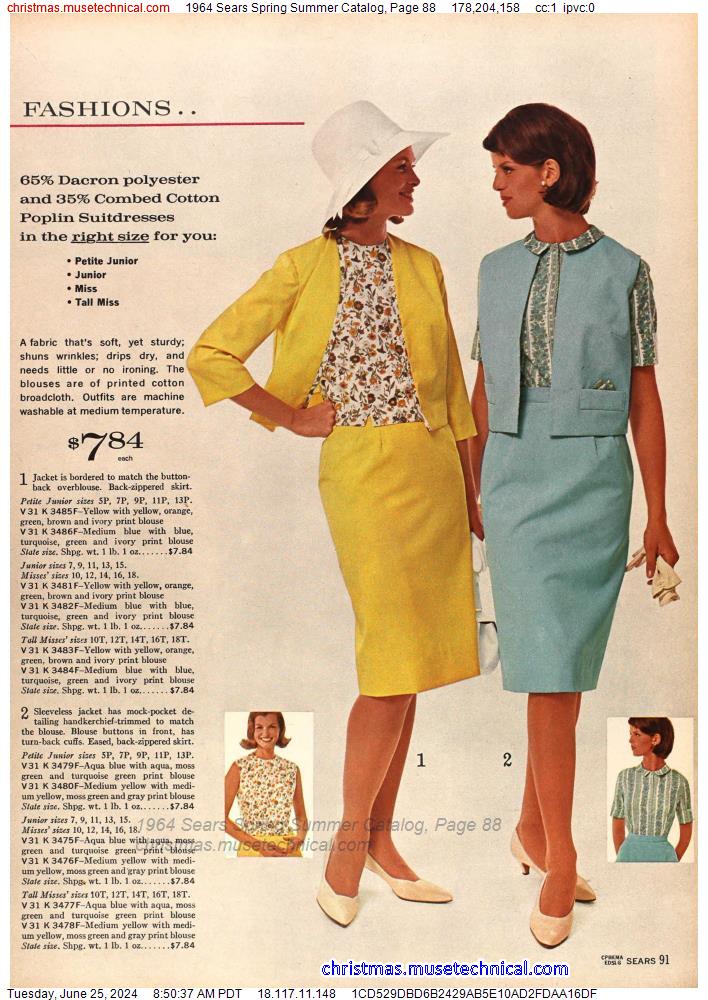 1964 Sears Spring Summer Catalog, Page 88