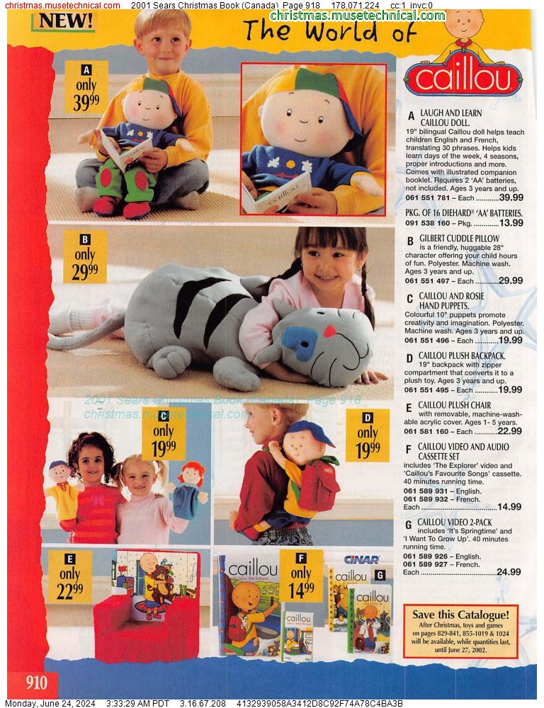 2001 Sears Christmas Book (Canada), Page 918