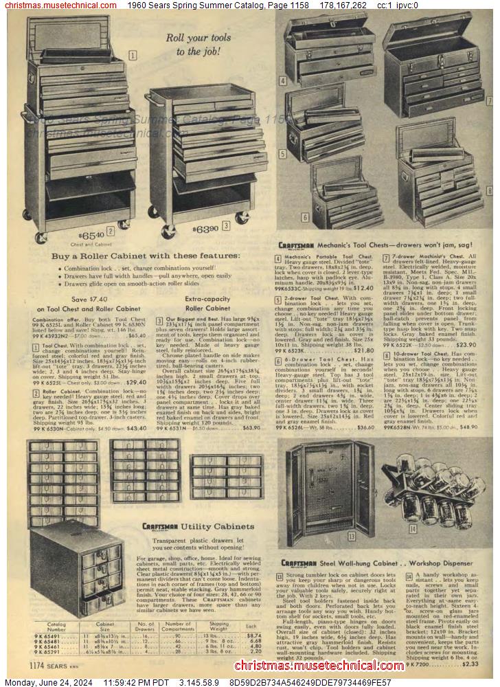 1960 Sears Spring Summer Catalog, Page 1158