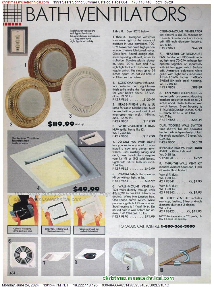 1991 Sears Spring Summer Catalog, Page 664