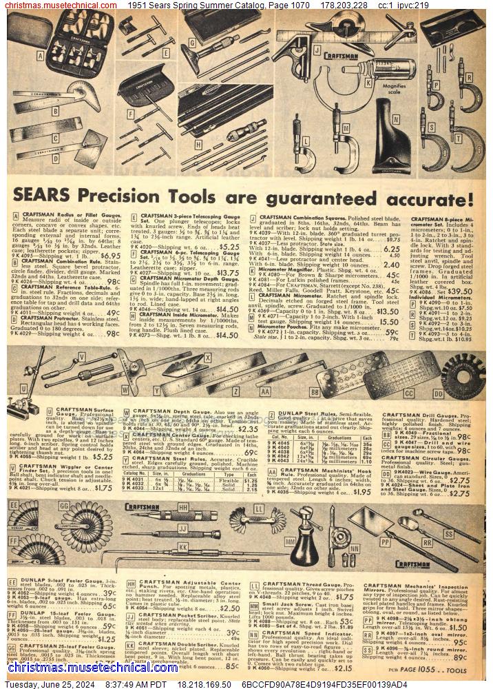 1951 Sears Spring Summer Catalog, Page 1070