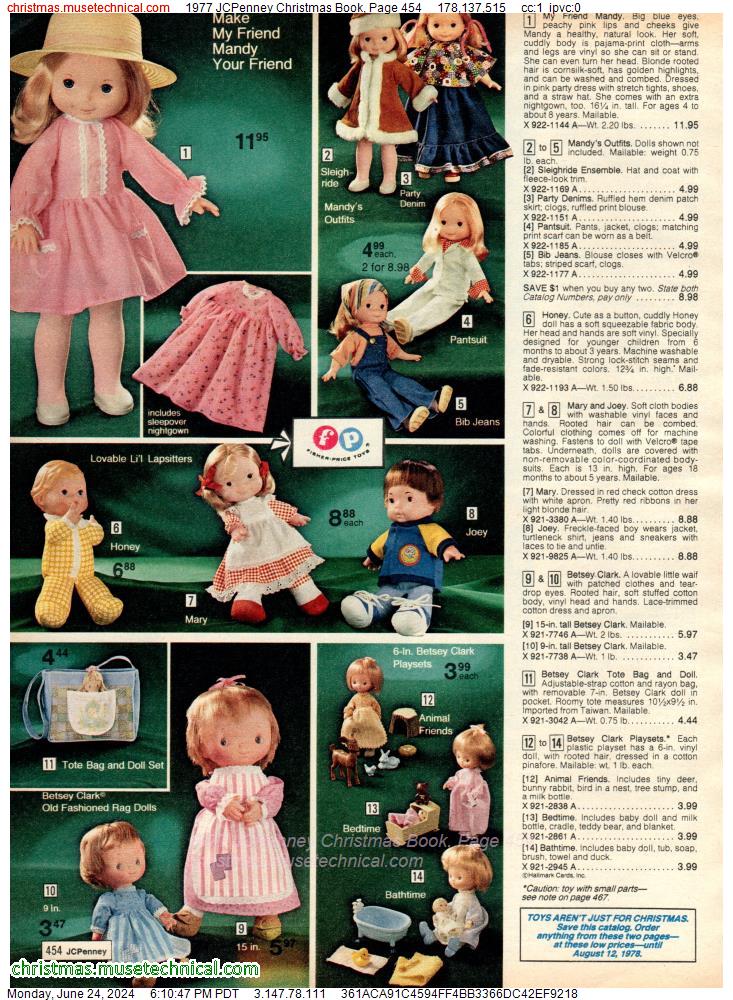1977 JCPenney Christmas Book, Page 454