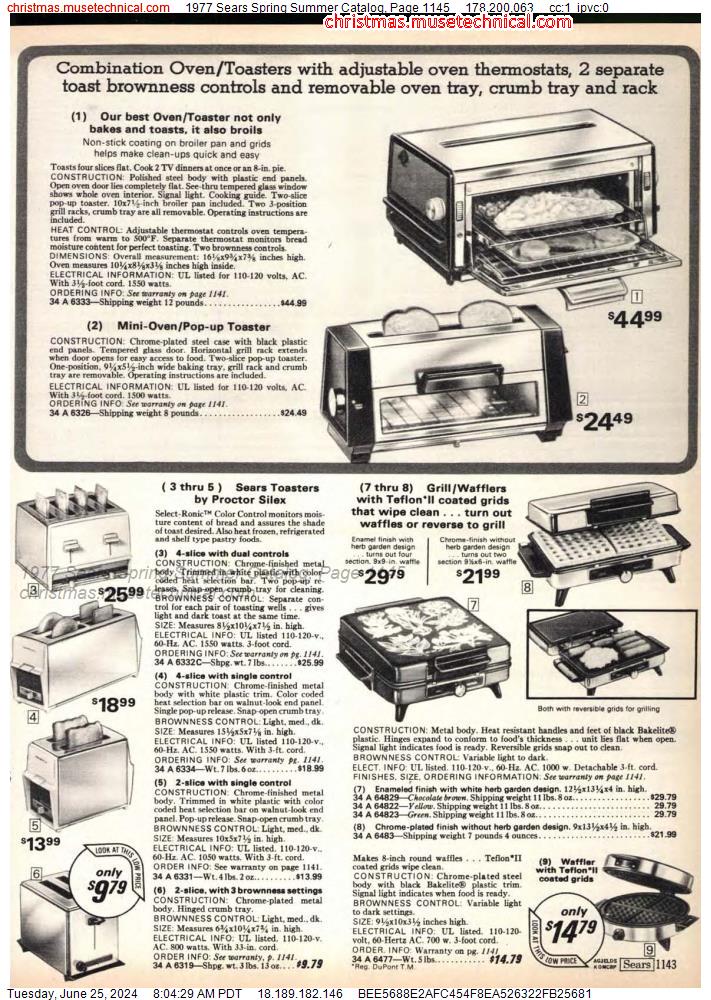 1977 Sears Spring Summer Catalog, Page 1145