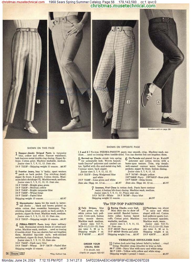 1968 Sears Spring Summer Catalog, Page 56