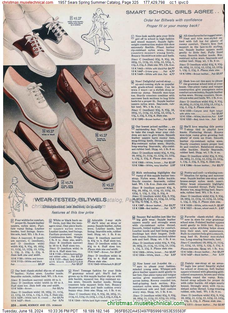 1957 Sears Spring Summer Catalog, Page 325