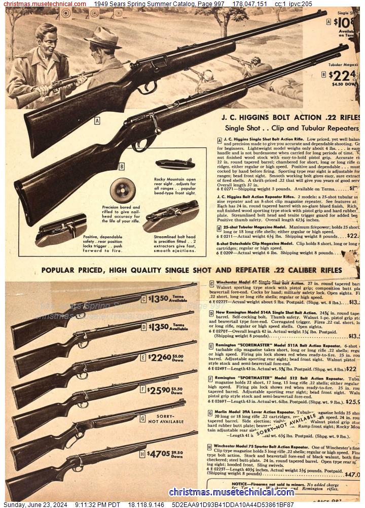 1949 Sears Spring Summer Catalog, Page 997