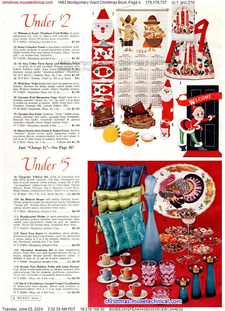 1963 Montgomery Ward Christmas Book, Page 4