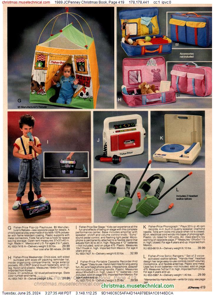 1989 JCPenney Christmas Book, Page 419