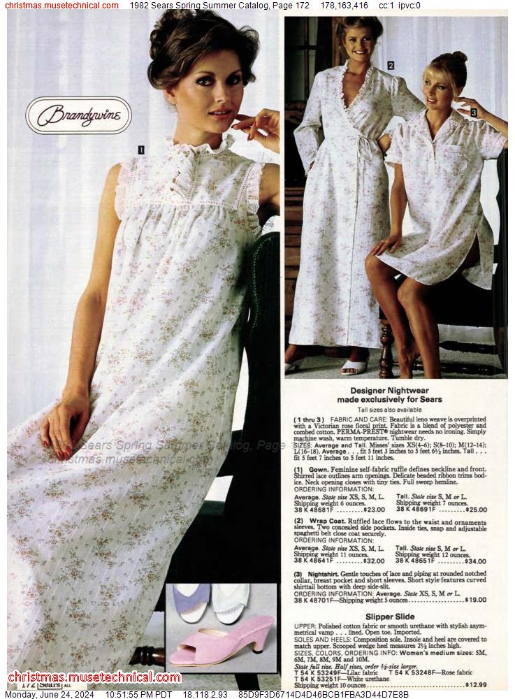 1982 Sears Spring Summer Catalog, Page 172