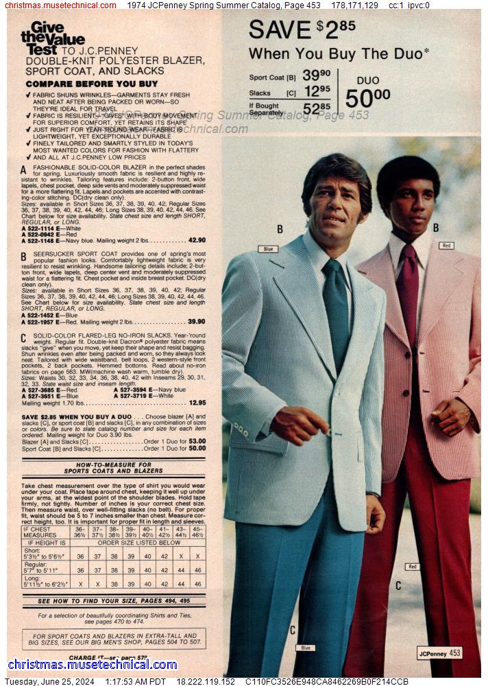 1974 JCPenney Spring Summer Catalog, Page 453