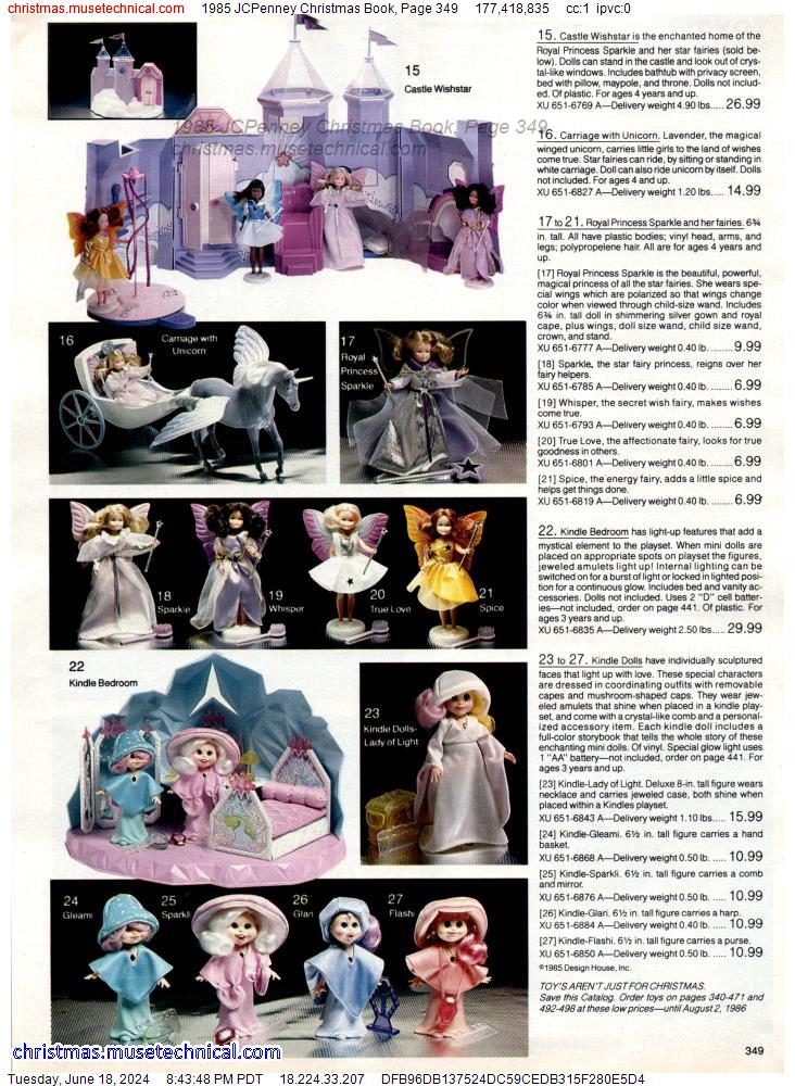 1985 JCPenney Christmas Book, Page 349