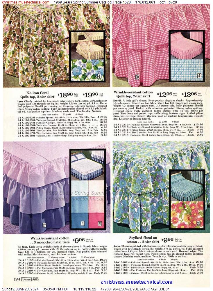 1969 Sears Spring Summer Catalog, Page 1528