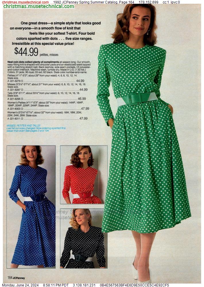 1992 JCPenney Spring Summer Catalog, Page 164
