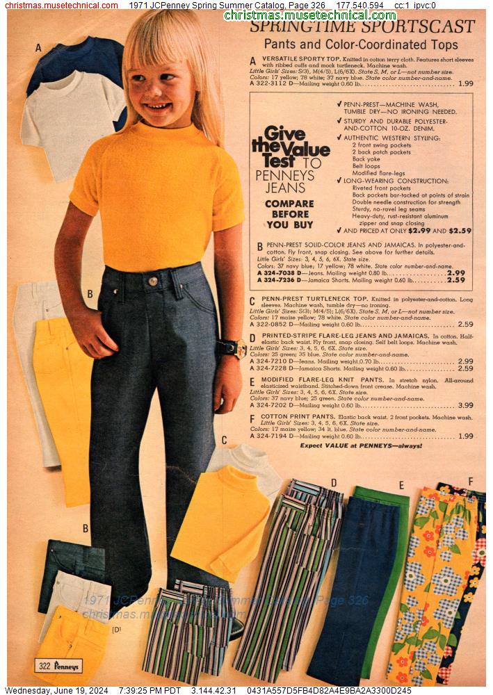 1971 JCPenney Spring Summer Catalog, Page 326