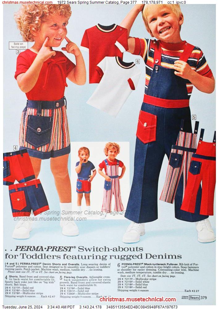 1972 Sears Spring Summer Catalog, Page 377