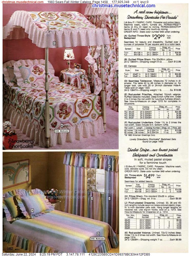 1983 Sears Fall Winter Catalog, Page 1458