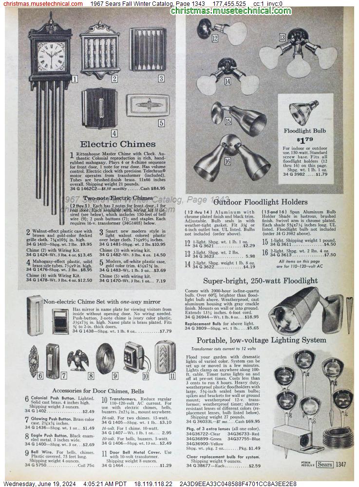 1967 Sears Fall Winter Catalog, Page 1343