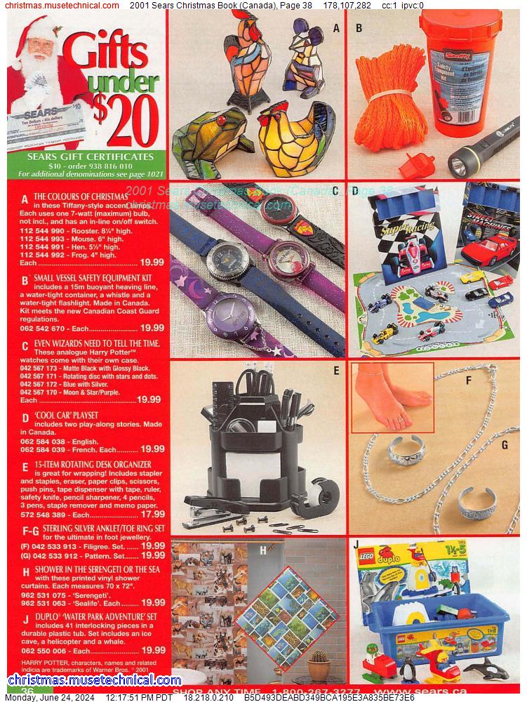 2001 Sears Christmas Book (Canada), Page 38
