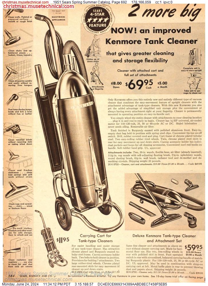 1951 Sears Spring Summer Catalog, Page 692