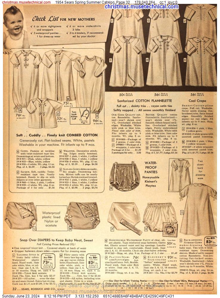 1954 Sears Spring Summer Catalog, Page 32