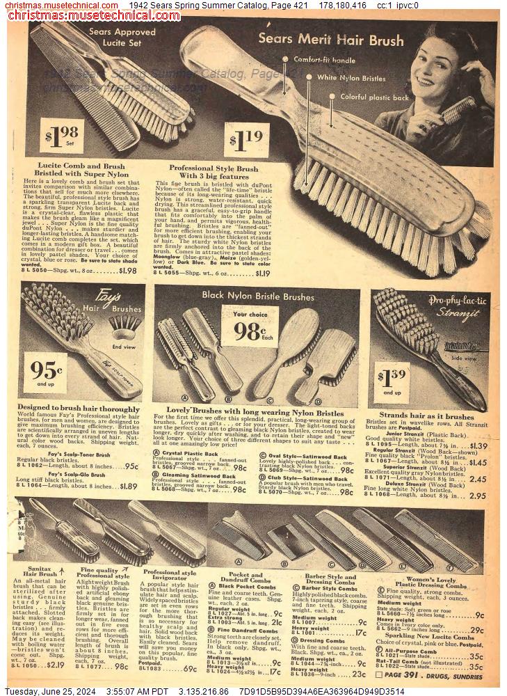 1942 Sears Spring Summer Catalog, Page 421