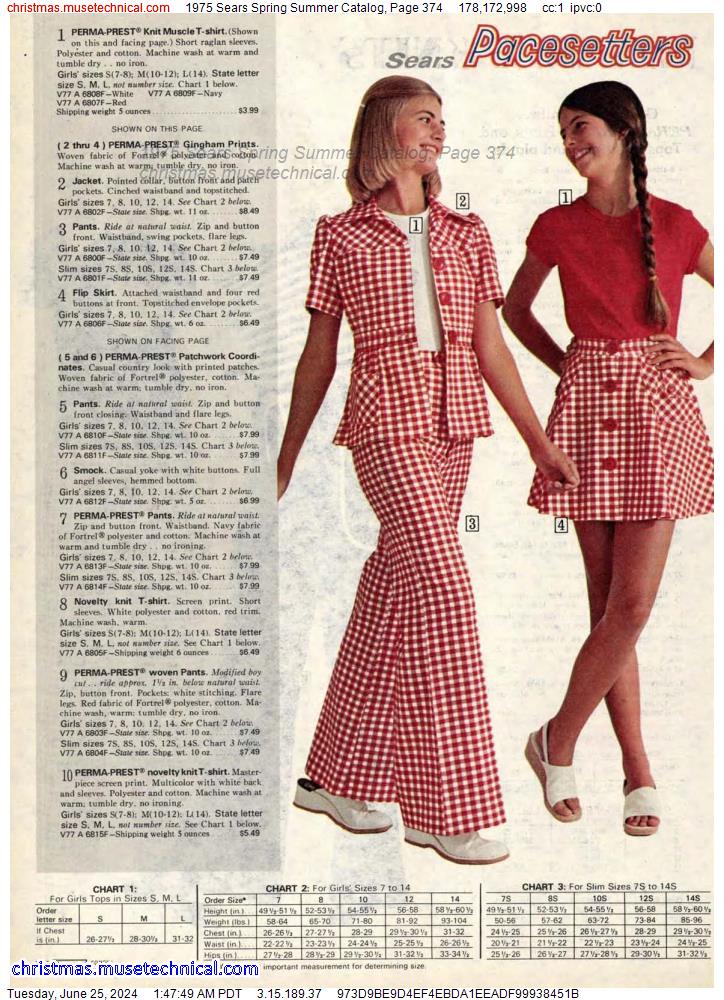 1975 Sears Spring Summer Catalog, Page 374