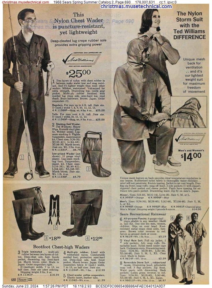1968 Sears Spring Summer Catalog 2, Page 690