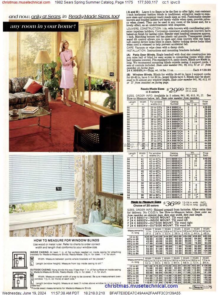 1982 Sears Spring Summer Catalog, Page 1175