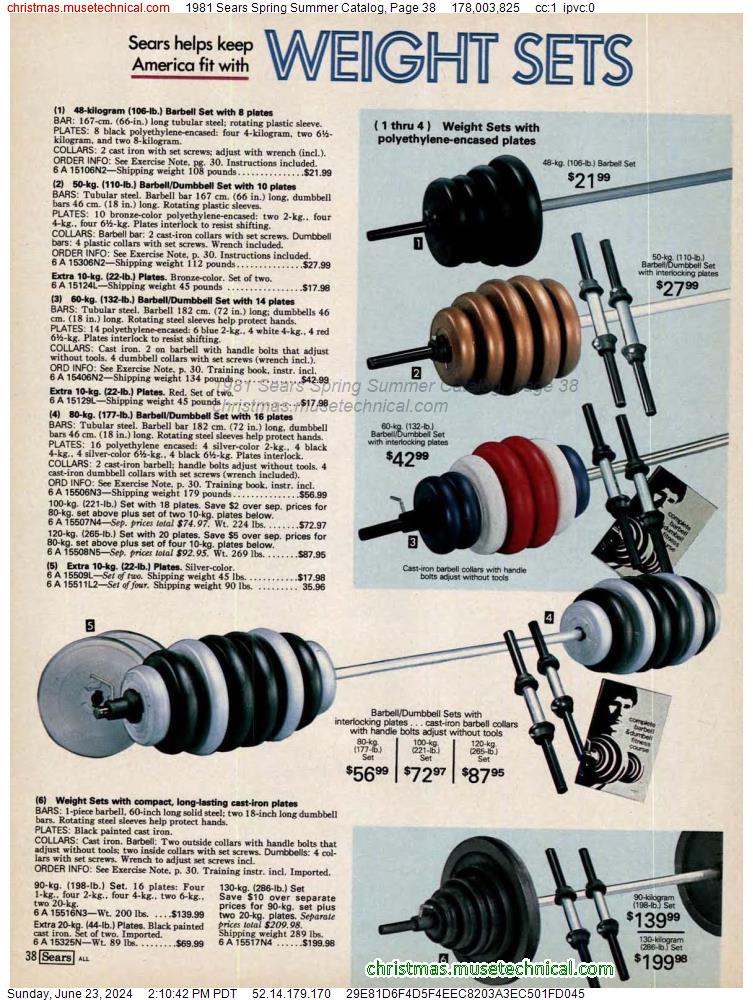 1981 Sears Spring Summer Catalog, Page 38