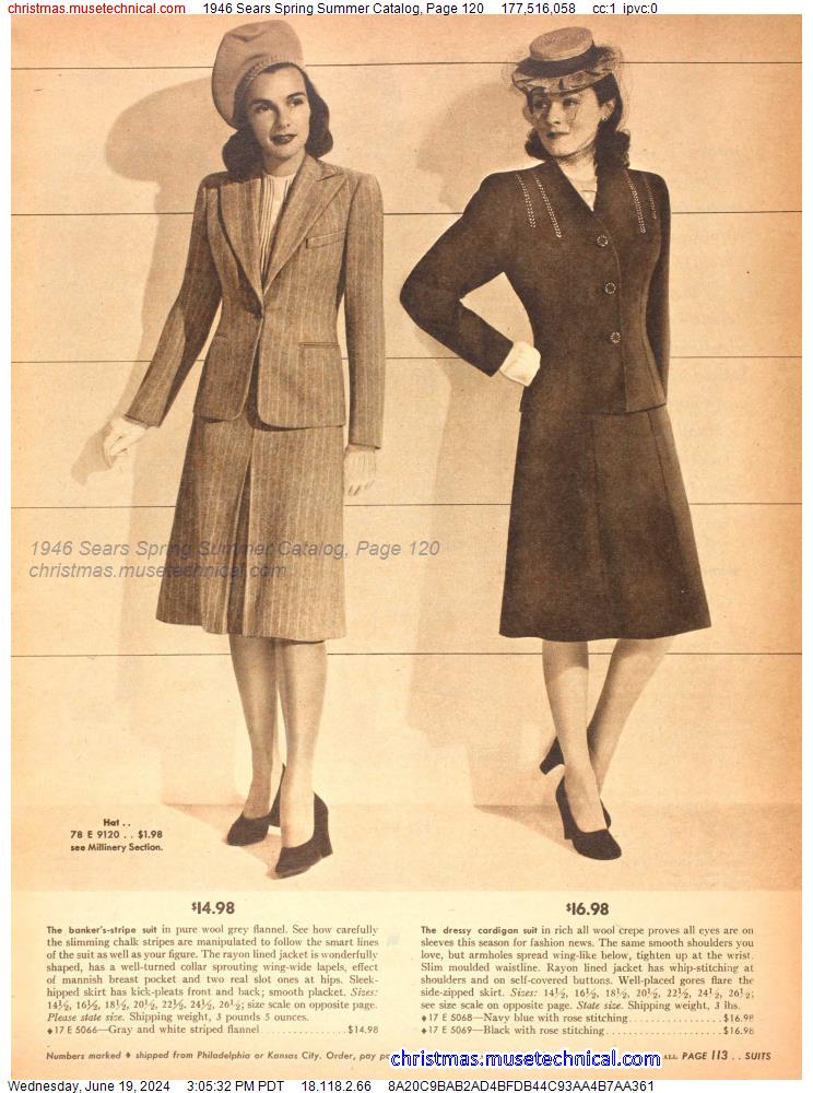 1946 Sears Spring Summer Catalog, Page 120