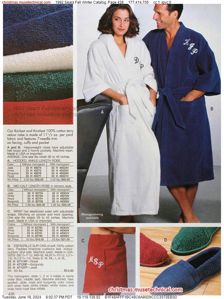1992 Sears Fall Winter Catalog, Page 426