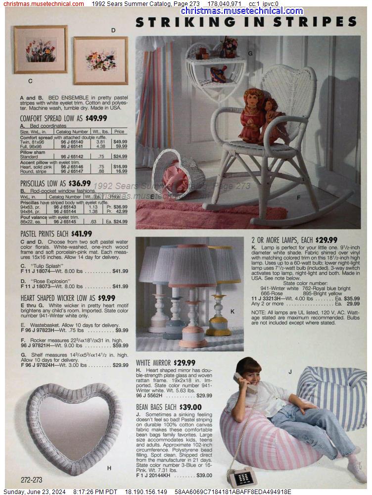 1992 Sears Summer Catalog, Page 273