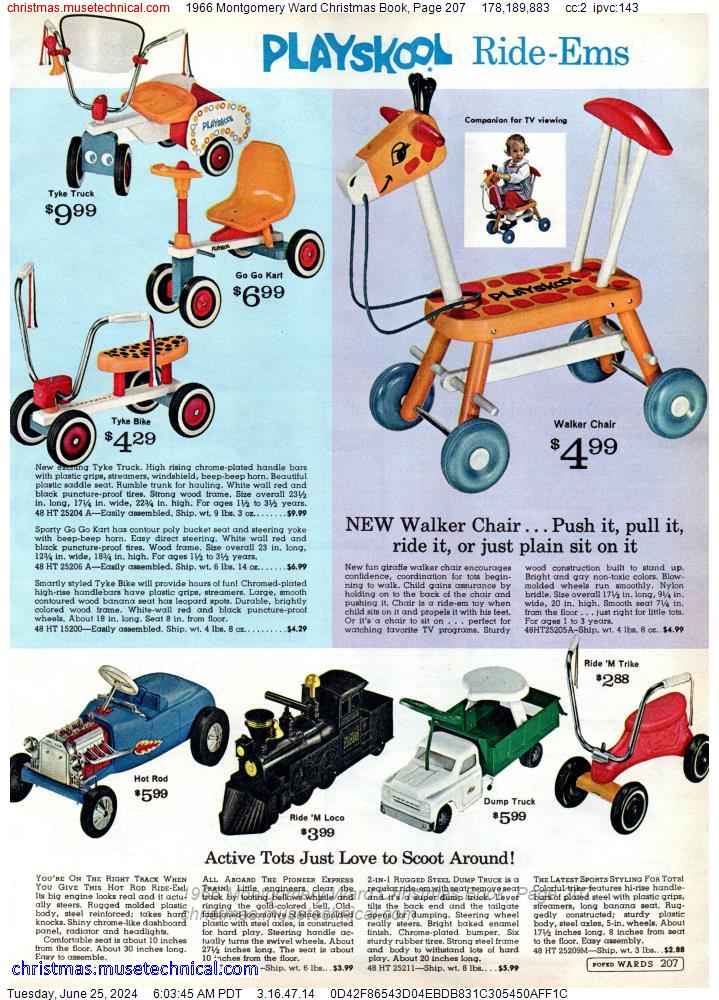 1966 Montgomery Ward Christmas Book, Page 207