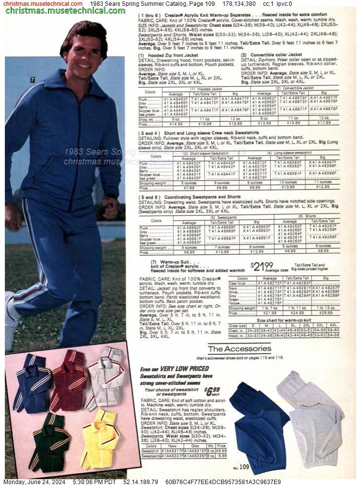 1983 Sears Spring Summer Catalog, Page 109
