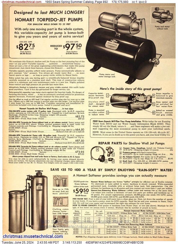 1950 Sears Spring Summer Catalog, Page 892