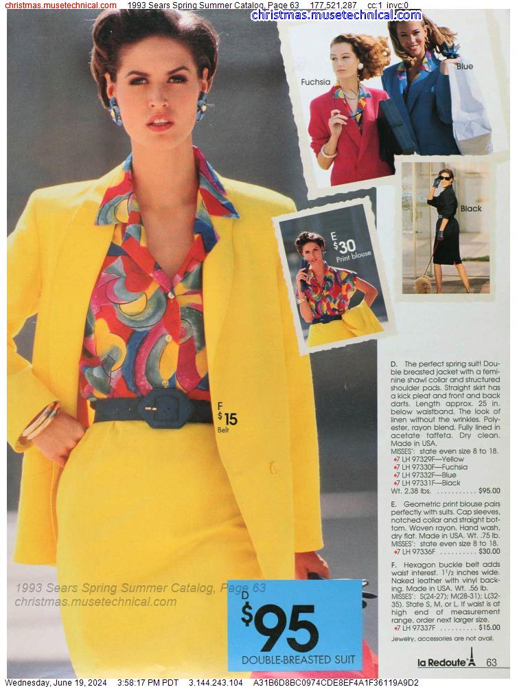 1993 Sears Spring Summer Catalog, Page 63
