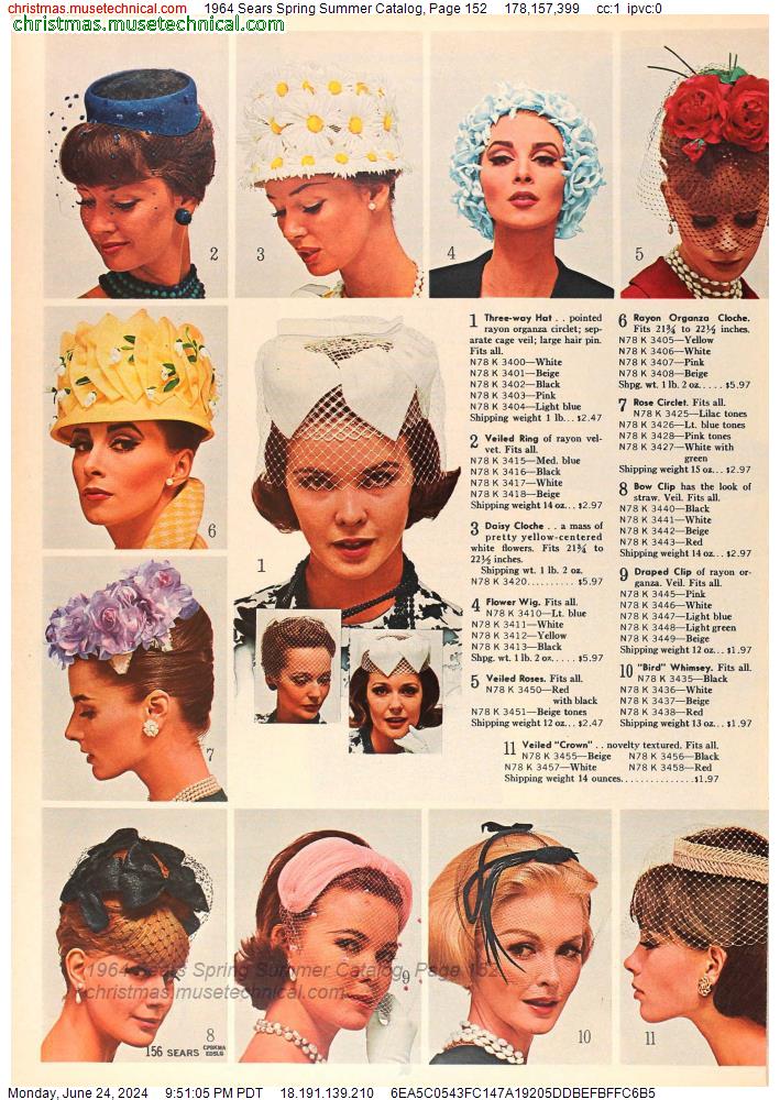 1964 Sears Spring Summer Catalog, Page 152