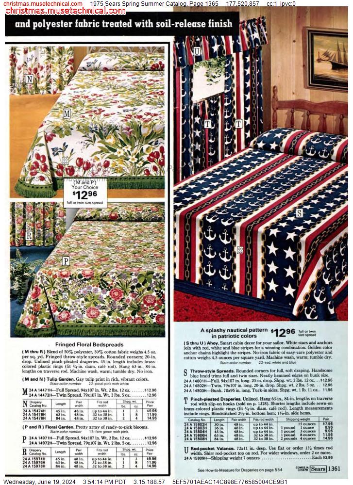 1975 Sears Spring Summer Catalog, Page 1365